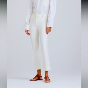 NWT! Crosby White Straight Cropped Pant